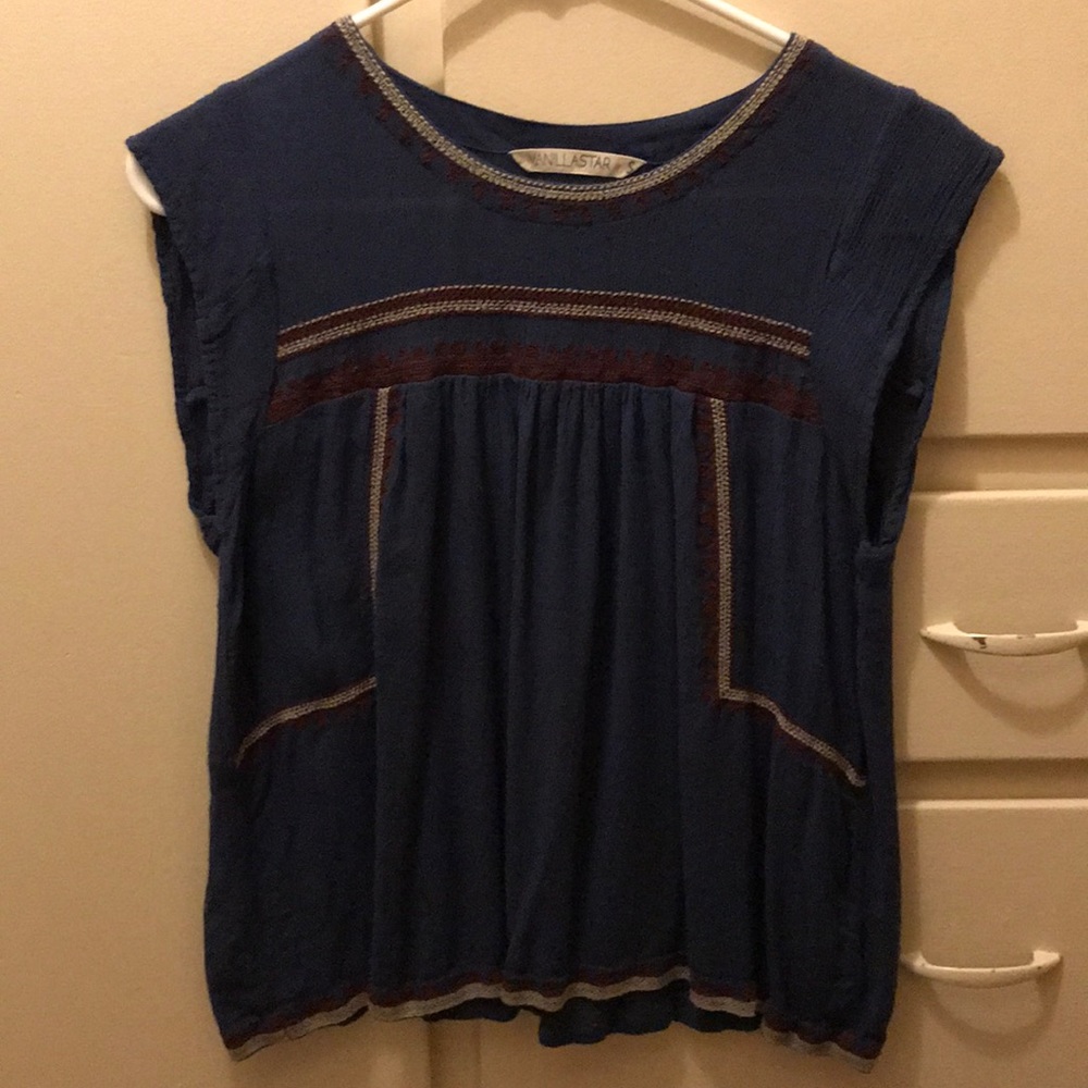 Navy blouse